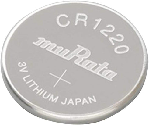 Murata CR1220 Battery DL1220 ECR1220 3V Lithium Coin Cell, Pack of 5 Batteries