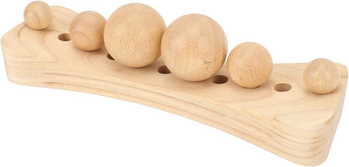 SPYMINNPOO Wood Massage Stretcher Psoas Hip Back Neck Shoulder Base 11 Holes 6