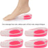 2 Pairs Women Gel Heel Cups - Soft Elastic Massage Heel Cushion for Foot Pain Relief, 4.1 x 2.4 x 0.9in