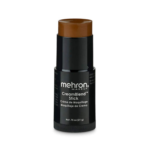 Mehron Makeup CreamBlend Stick, Face Paint, Body Paint & Foundation Cream Makeup, Dark 2, Perfect for Halloween
