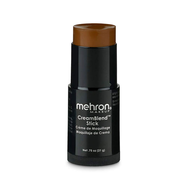 Mehron Makeup CreamBlend Stick, Face Paint, Body Paint & Foundation Cream Makeup, Dark 2, Perfect for Halloween