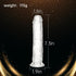 Yoshimoji 7.3 Inch Realistic Dildo Adult Sex Toys, Clear Dildos with Suction Cup for Hands-Free G Spot & Anal Play