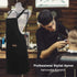 Professional Hairdresser Apron, Waterproof Stylist Tool for Hairdressing, Coloring, Shampoo, Haircuts - Black