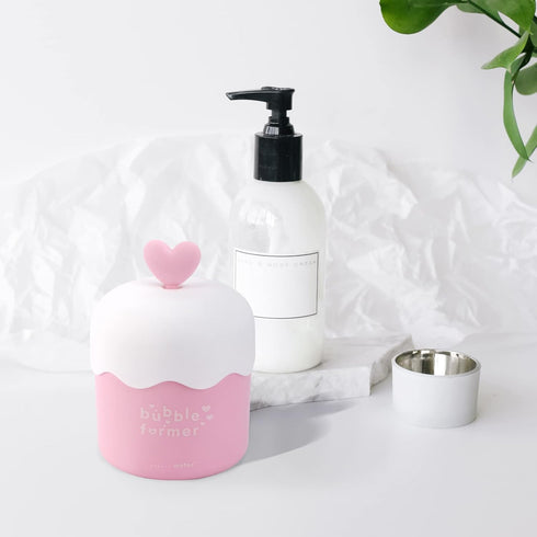 DOITOOL Face Wash Foam Maker, Cute Facial Cleansing Tool for Deep Skincare Cleaner, Travel Household (Pink)