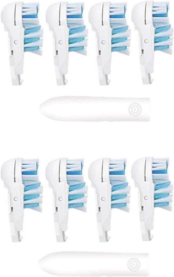 NUHUi 4/8/16 Pcs Electric Toothbrush Ora B Replacement Heads Sensitive Dual Clean Rotating