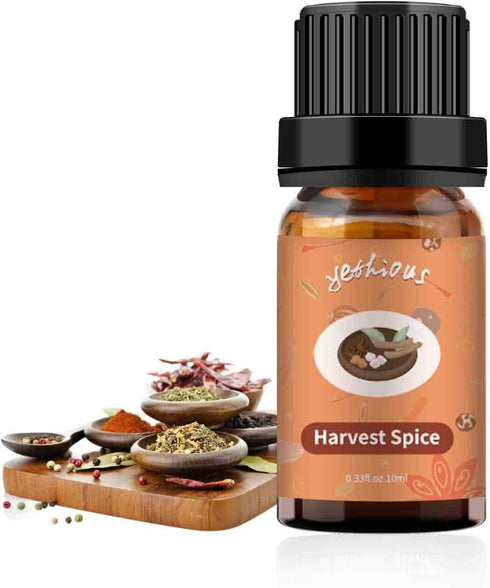 yethious Harvest Spice Fragrance Oil - Scented Oils for Diffusers, Soap, Candle Making, 10ML