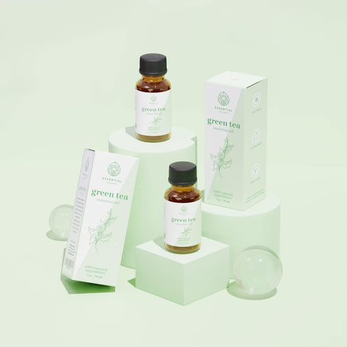 Green Tea Essential Oil 1 Fl Oz - Premium Grade for Aromatherapy, Soaps, Lotions, & Candles, Vegan & Cruelty Free