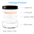 Kalevel Empty Makeup Powder Container, 50ml with Puff, Plastic Cosmetic Jars, Refillable Bottle with Sifter