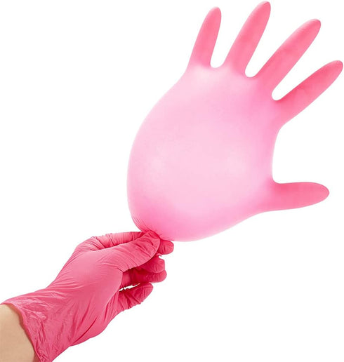 Kids Disposable Gloves - Nitrile, Latex Free, Powder Free for Crafting, Painting, Cleaning - 100 PCS