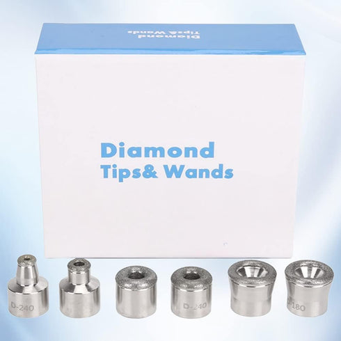 Uonlytech Diamond Dermabrasion Tips Replacement Heads for Facial Peeling Skin Cleansing - 1pc Dermabrasion Machine