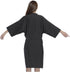PERFEHAIR Salon Client Gowns, Kimono Style Hair Salon Smocks Capes, 43 Inch Long (Black)