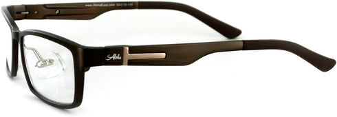 Alumni RX02 Reading Glasses for Men, Optical-Quality Aluminum Frames (Brown +1.50)