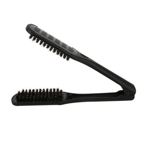 MEN'S GROOMING BARBER PRO Boar Bristle Hair Brush, Double Sided Oblong Brush for Dry Straight Hair, Unisex