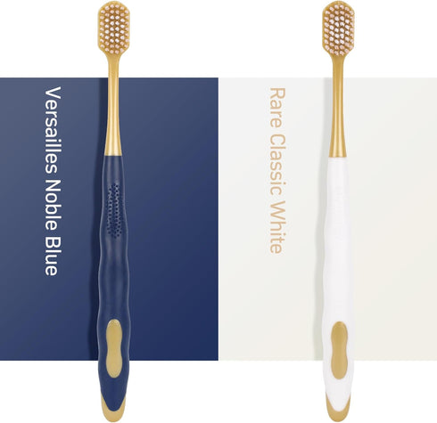 Adult Wide Head Soft Hair Toothbrush, Manual Toothbrush, Ultra Soft Brush Thread for Sensitive Teeth (6 Pack)
