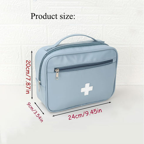 QYGUW 6Pcs (Pink,6) Portable First Aid Bag Empty,Travel Pill Bottle Organizer Storage,Large Capacity Waterproof