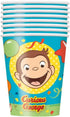 Curious George Paper Cups, 9oz, Pack of 8, Eco-Friendly Party Essentials