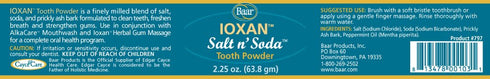 Ioxan Salt N' Soda Toothpowder for Oral Care