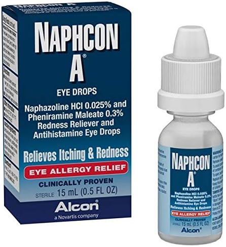 Naphcon A Eye Drops, 15-mL, 2 Count for Eye Relief