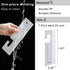 White Silicone Squeegee with Hanging Hole, Flexible Water Blade for Cleaning Kitchen Countertops, Bathroom Mirrors, 2PCS