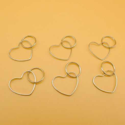 Silver Hair Braid Rings, Hoops and Pendants for Women and Girls Hair Accessories