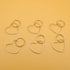 Silver Hair Braid Rings, Hoops and Pendants for Women and Girls Hair Accessories