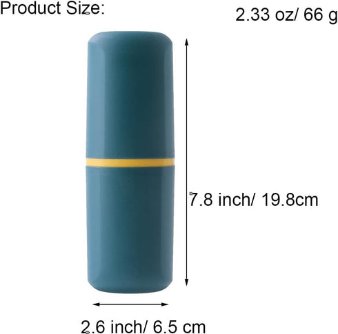 1 Pcs Travel Toothbrush Holder Plastic Case for Normal and Electric Toothbrushes, Portable for Travel