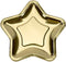 Rgontar 20 Pcs Gold Star Paper Plates, 7 Inch Disposable Pentagram Plates for Party Supplies