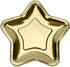 Rgontar 20 Pcs Gold Star Paper Plates, 7 Inch Disposable Pentagram Plates for Party Supplies
