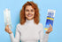 Perineal Ice Packs for Postpartum, 2 in 1 Cold Pack Pads with Adhesive Strip
