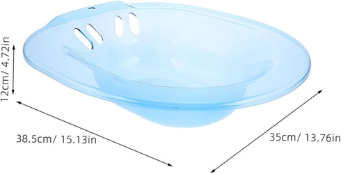 Pregnant Women Sitz Bath Basin Blue Ergonomic Comfortable Soaking Tub for Postpartum Care Treatment and Intimate
