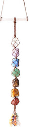 7 Chakra Stones Healing Crystals Hanging Ornament - Chakra Tassel Christmas Ornaments for Home Decoration