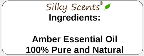 Silky Scents 100% 10 ML Amber Essential Oil, Pure & Natural