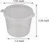 WARMBUY 1-Ounce Plastic Disposable Cups with Attached Lids for Sauces, 100 Counts