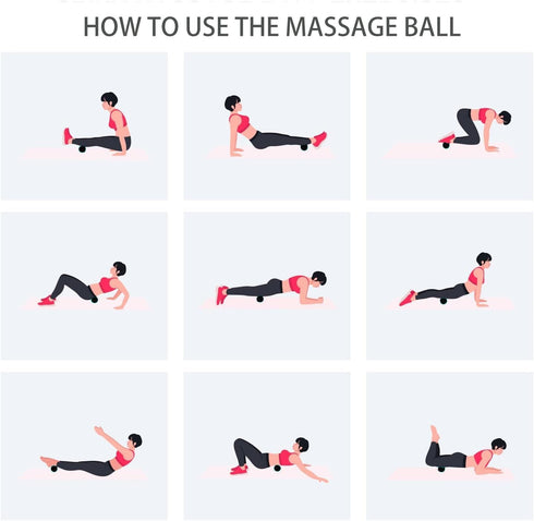 SIMPLECOOL Hard Peanut Massage Ball, Double Lacrosse Massage Ball. Deep Tissue Massage Roller Mobility Ball