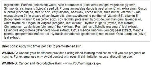 Swanson Vitamin K Cream with Menaquinone-7 - 2 fl Ounce (59 ml) - Nourishing Cream for Skin Health