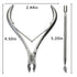 Professional Cuticle Trimmer with Pusher, Silver Stainless Steel Nail Nipper, Sharp Blades for Manicure