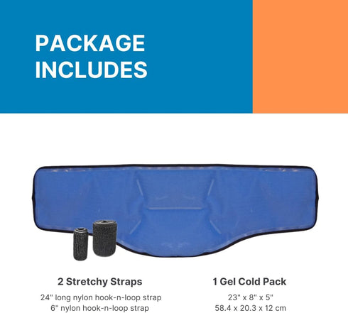 FlexiKold Neck Ice Pack Wrap with Straps – Reusable Flexible Neck Pain Relief Cooling Wraps