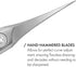 GERMANIKURE Professional Nail Cutter Scissors - Curved FINOX Stainless Steel Nail Scissors in Leather Case