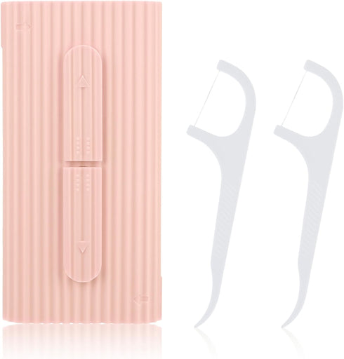 Portable Dental Floss Case with 10 Floss Picks, Automatic Organizer for Travel Flosser Storage