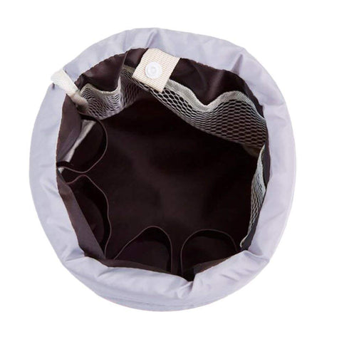 INVODA 2PCS Travel Cosmetic Bags - Barrel Makeup Bag, Portable Foldable Cases for Toiletry Bucket Organizer