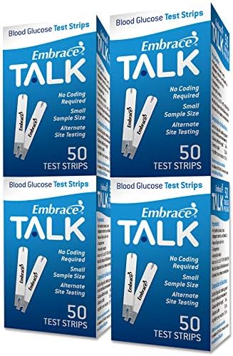 Embrace Blood Glucose Test Strips, 200 Ct