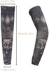 Tvoip Fake Temporary Tattoo Sleeves - Unisex Dark Set, Pack of 6 for Men and Women