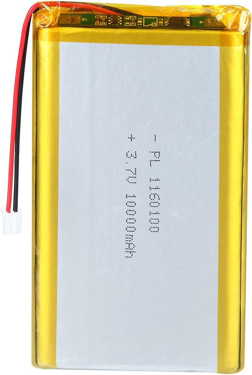 YTKavq 3.7V 10000mAh 1160100 Lithium Polymer Ion Rechargeable Lipo Battery with PH 2.0mm