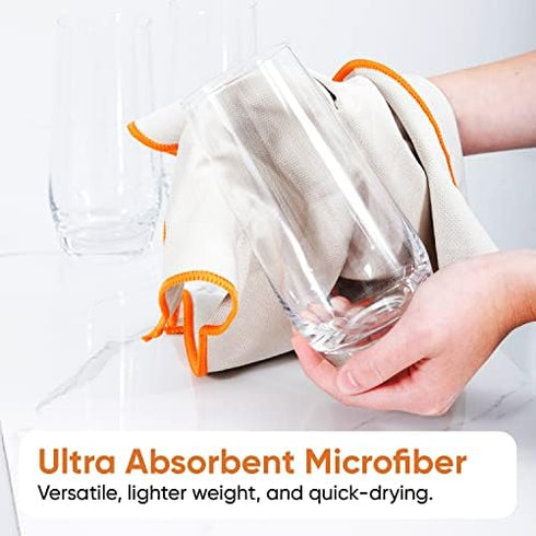 Superio Microfiber Glass, Mirror, Window Cleaning Cloth for Car Windshield, Lenses, TV Screen, Electronics, 14x16 Large