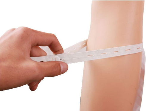 Lifevv 4-Pack Urinary Drainage Bag, Leg Bag with Anti-Reflux Chamber, External Catheters (19oz)