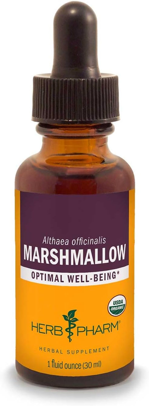 Certified Organic Marshmallow Liquid Extract by Herb Pharm - 1 Ounce