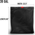 39 Gallon Lawn & Leaf Trash Bags Drawstring, 50 Count, Heavy Duty Black & Unscented Plastic Bags, Multi-purpose Garbage Bags for Home Commercial, Outdoor, Construction, Industrial by BEIDOU-PAC