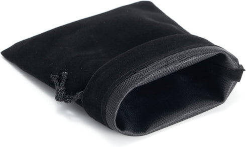 Tendwarm 20 Pcs Mini Size Black Velvet Bags, 3x3.9 Inches with Drawstring for Candy Jewelry Pouch Bags