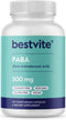 BESTVITE PABA 500mg Vegetarian Capsules (120 Count) - No Stearates, Vegan, Non-GMO, Gluten Free