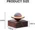 Vantico 2 Pcs Natural Wood Aroma Diffuser, Waterless Essential Oil Sphere Design, Walnut Base, Simple Minimalist Decor
